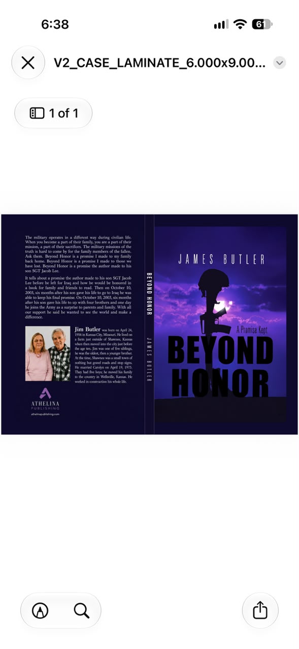 Beyond Honor — cover design by Publishing Core