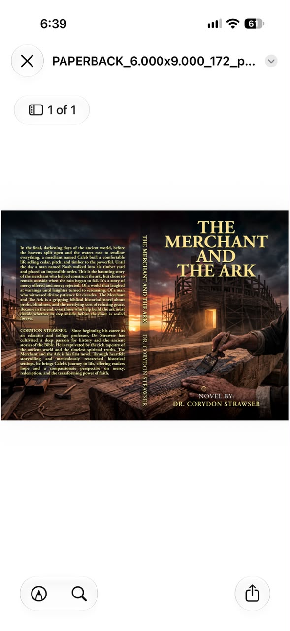 The Merchant and the Ark — cover design by Publishing Core